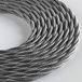 KLARTEXT Lumire textielkabel - 3 x 0,75 mm - IJs Grijs - 3 m