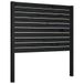 VidaXL Hoofdbord en Voeteind Zwart Grenenhout 96x4x100 cm