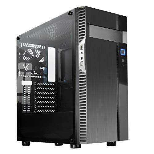 SST-PS14B-E Silverstone SST-PS14B-E Precision ATX-torenbox, zijwand van gehard glas, zwart