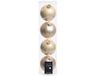 Decoris Kaemingk B.V. 16x Licht parel/champagne glazen kerstballen 10 cm - Mat/matte - Kerstboomversiering licht parel/champagne