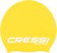 CRESSI Loira badmuts voor lang haar, nieuwe badmuts van hypoallergene siliconen, ideaal voor lang haar, geel/wit, maat XL, volwassenen