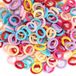 200 stuks haarelastiekjes, kleurrijk, elastische katoenen haarelastiekjes voor dames, meisjes en kinderen, veelzijdige haaraccessoires