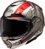 HJC F100 Ant-Man Marvel Helm - Systeemhelm - Rood/grijs - XL