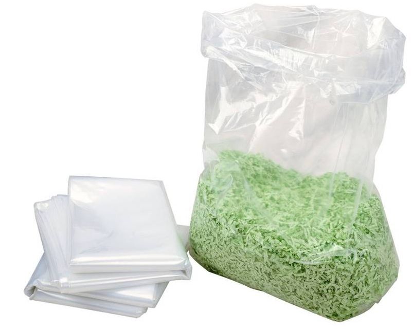 HSM Opvangzak voor papierversnipperaar - 25 stuks - Transparant