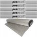 Penword Papier crêpé froissé Argent 25x200cm - 5 Rouleaux