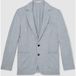 Reiss Blazer à cran texturé bleu doux