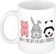 Bellatio Decorations Cadeau koffie/thee mok voor moeder - wit - beste mama - 300 ml - Moederdag