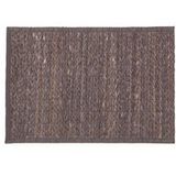 Jja - Tapis en bambou 120 x 170cm gris foncé