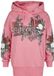 Rock Rebel by EMP Roze lange trui met print en strass details - Dames - M