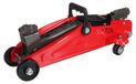 Cric hydraulique - 2 tonnes - Cric bas - Mobile sur roues - Avec tige