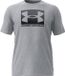 Under Armour UA M BOXED SPORTS UPDATED SS-GRY Heren Sportshirt - Mod Grijs Light Heather - Zwart