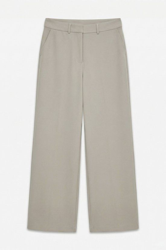 Vero Moda Vmlizzo Hw Wide Pant Exp 10354656 Moon Rock Dames Broek - M
