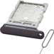 MMOBIEL Dual Simkaart Houder Geschikt voor Samsung Galaxy S24 / S24 Plus – Sim Tray - Dubbele Simkaarthouder Vervanging – Sim Card Tray - Incl. Sim Pin en Waterdichte Rubberen Ring - Zwart