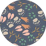 Bonateks Ronde digitaal bedrukte muismat, antislip onderkant, voor kantoor en thuis, diameter: 22 cm