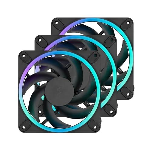 Fractal Design Momentum 12 RGB, 3-pack, Zwart - Computerventilator