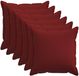 vidaXL - Kussensloop - 6 pcs - HOUTEN - Wijnrood - 65 x 65 cm - Faux Linnen