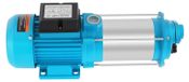 Pompe centrifuge - 2500W, pompe électrique 220V - Hauteur de refoulement : 110 mètres, haute pression - Inox/fonte - Pour irrigation et drainage - Prise UE - Bleu
