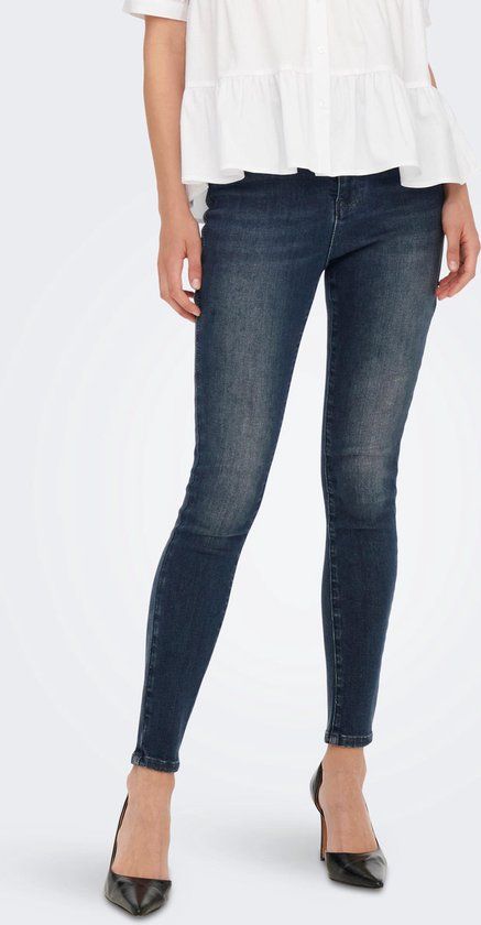 ONLY ONLMILA HW SK ANK DNM BJ407 Dames Jeans - W29/L34 - Blue Black Denim