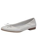 Tamaris leren ballerina 1-22116-41 100 damesschoenen M2211641 Wit