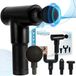 Silvergear Massage Gun Professioneel - Zwart - Draadloos - 4 Massagekoppen - 4 Intensiteitsstanden