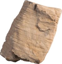Sera Rock Desert L - Beige clair pierre naturelle avec rainures horizontales - 2 - 3 kg