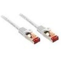 Lindy Basic - Verbindingskabel - RJ-45 (M) naar RJ-45 (M) - 10 m - SFTP, PiMF - CAT 6 - gevormd, zonder haken, met strengen - wit