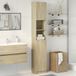 Maison Exclusive - Armoire de salle de bain chêne Sonoma, 32x25,5x190 cm, en panneau de particules