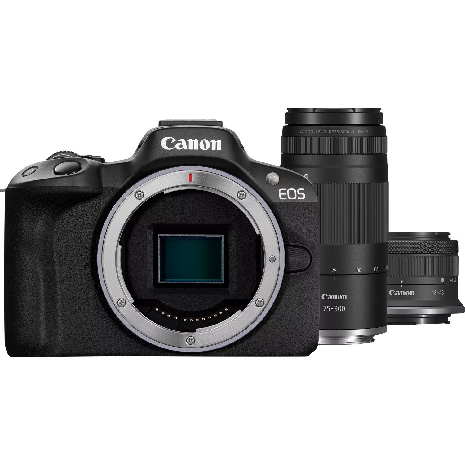 Canon EOS R50 Black + RF-S 18-45mm + RF 75-300mm