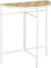 Mica Decorations Odile Wandtafel voor Buiten - L63 x B33 x H71 cm - Metaal - Bruin, Wit