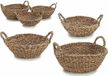 Giftdecor Mandenset (3 stuks) (Bruin, Riet, Rond, 10.5 L)