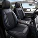 Auto Interieur Meester Audi AIS-serie autostoelhoezen voor Audi Q3 Sportback, zwart met blauwe stiksels, set van 2