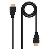 Monkey Ladder HDMI v2.0 High-Speed-kabel (4K, 60Hz, 18 Gbit/s, mannelijk naar stekker, type A/M-A/M, zwart, 2 m)