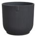 Elho Vibes Fold Antraciet Kunststof Bloempot Rond 30 cm