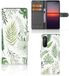 B2Ctelecom Sony Xperia 5 II Hoesje Feuilles Portemonnee Hoesje