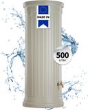 Garantia Colonne de réservoir d'eau de pluie - Sable beige 500 litres