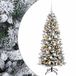 vidaXL Kunstkerstboom met kerstbal 120 cm 150 LED's Warmwit PVC en PE