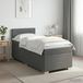 Maison Exclusive - Lit boxspring avec matelas gris foncé 90 x 200 cm tissu