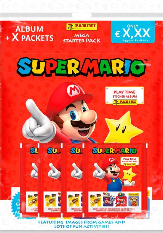 Panini Super Mario Starter Pack - Trading Cards Bundle