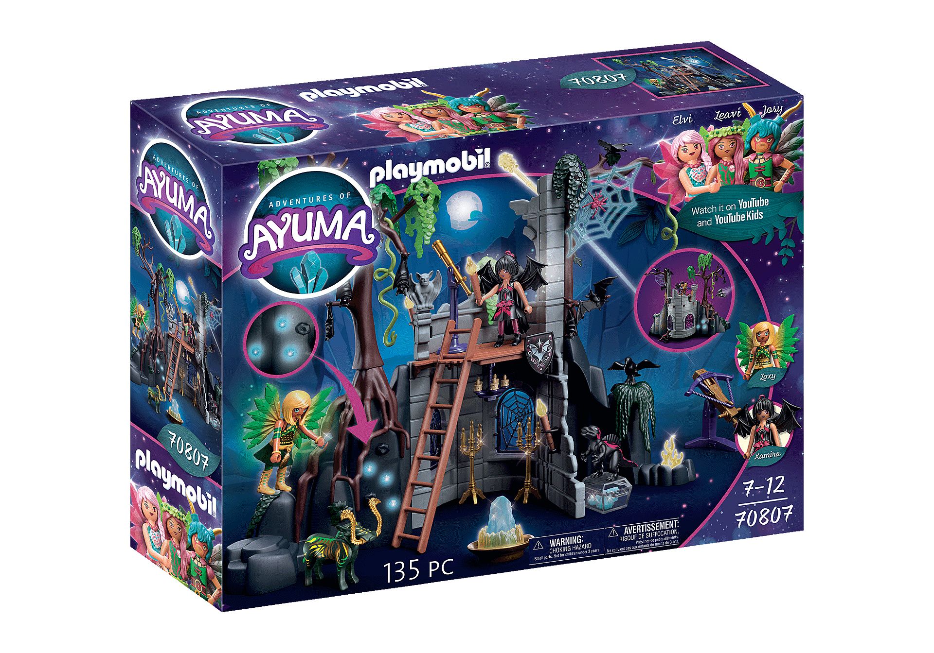 PLAYMOBIL Ayuma 70807 Bat Fairies Ruïne Speelset - Action/Adventure - 7+ jaar