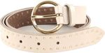 Vanzetti Leren Riem Slim Belt W105 Cream Crème