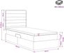 vidaXL LED opbergbed met matras Lichtgrijs 100 x 200 cm Stof
