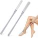 Shenzhen Haorui Industrial Technology Co., Ltd. Brosse pour pieds et orteils - Manche long de 40 cm - Pour nettoyer les espaces entre les orteils et éliminer les peaux mortes - Pour la douche - Gris - 2 pièces