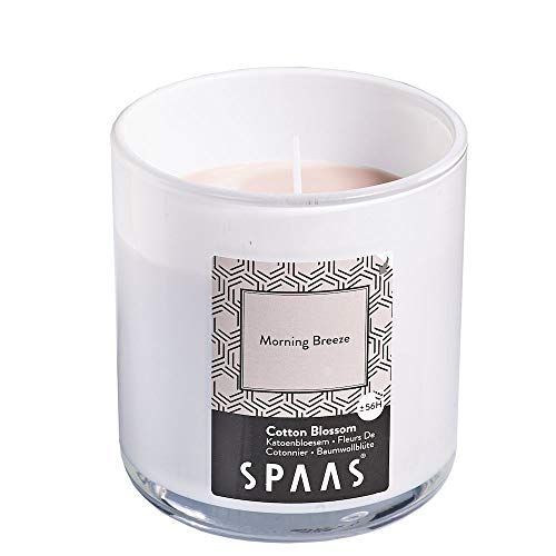 Spaas Geurkaars in glas met aluminium deksel, ± 56 uur - Morning breeze