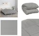 vidaXL Verzwaringsdeken 200x230 cm 9 kg Katoen Grijs