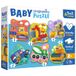 Trefl Primo - Voertuigen, Puzzle Baby Progressive - 6 grote vormpuzzels, van 2 tot 6 elementen, dikste karton, grote elementen, vriendelijke puzzelvorm, leuk voor kinderen vanaf 2 jaar