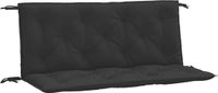 vidaXL Tuinbankkussens 2 stuks 120x50x7 cm Oxford stof zwart