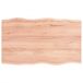 VidaXL Tafelblad Natuurlijke Rand Eikenhout Lichtbruin 100x60x2 cm