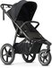Deryan Luxe Bolt Jogging Buggy - Zwart - 6+ maanden - 22 kg - Inclusief muggennet en pomp