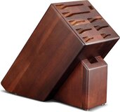 Xinzuo Houten Messenblok zonder messen | Acaciahout | Luxe en Professioneel | Messenhouder 10-delig