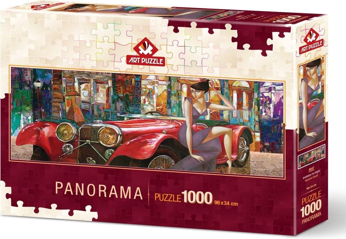 Art Puzzle Aksama Davet - Invitation to Evening 1000 panorama puzzel